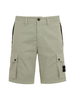 Logo cotton slim shorts