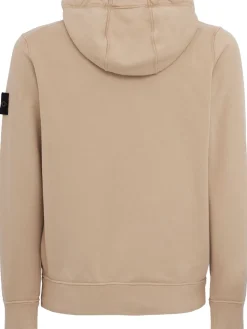 Logo cotton zip hoodie