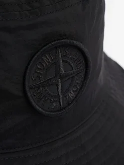 Logo nylon bucket hat