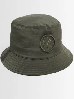 Logo nylon bucket hat