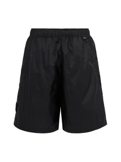 Logo nylon loose wide shorts