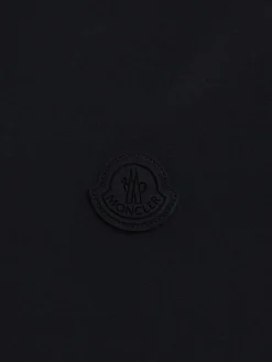 Logo nylon s/s half-zip shirt