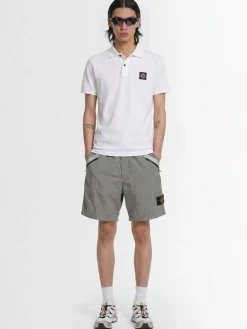 Logo patch cotton polo shirt