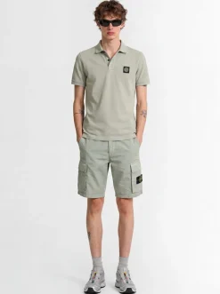 Logo patch cotton polo shirt
