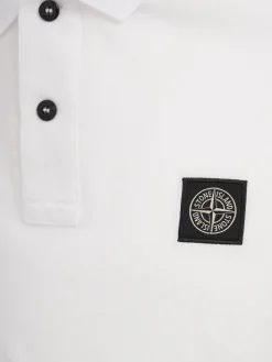 Logo patch cotton polo shirt