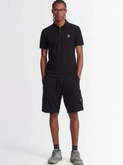 Logo patch cotton polo shirt