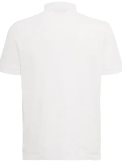 Logo patch cotton polo shirt
