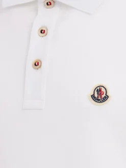 Logo patch cotton polo shirt