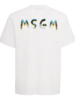 Logo printed cotton t-shirt