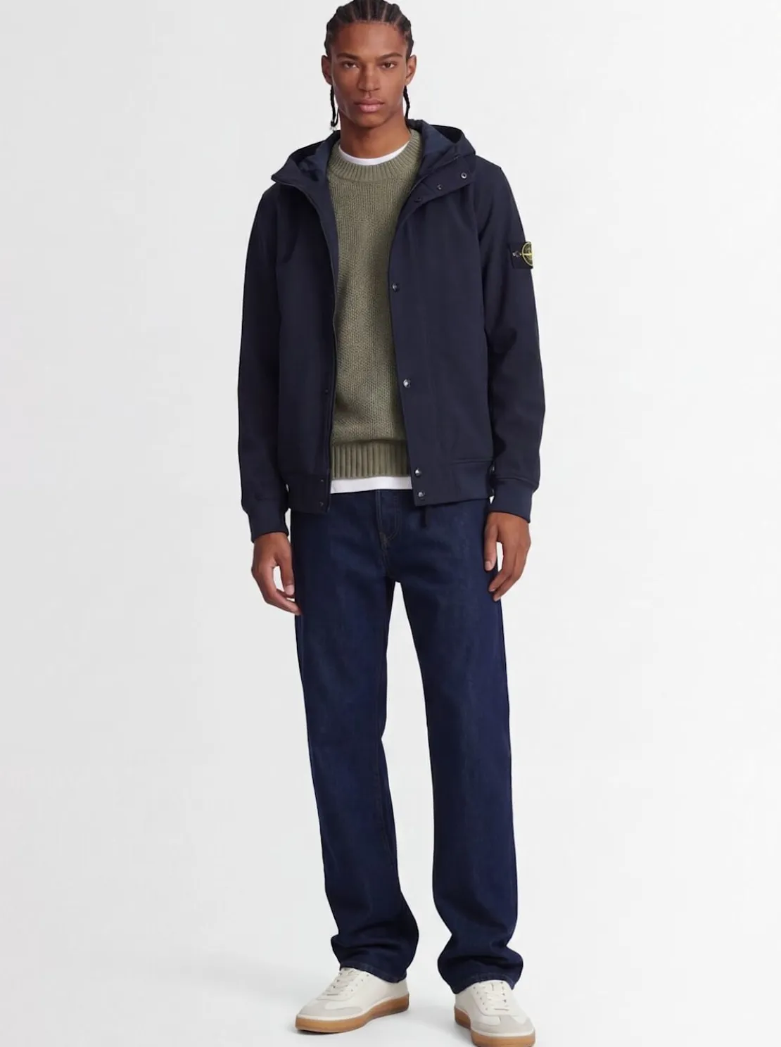 Logo tech blend hooded jacket