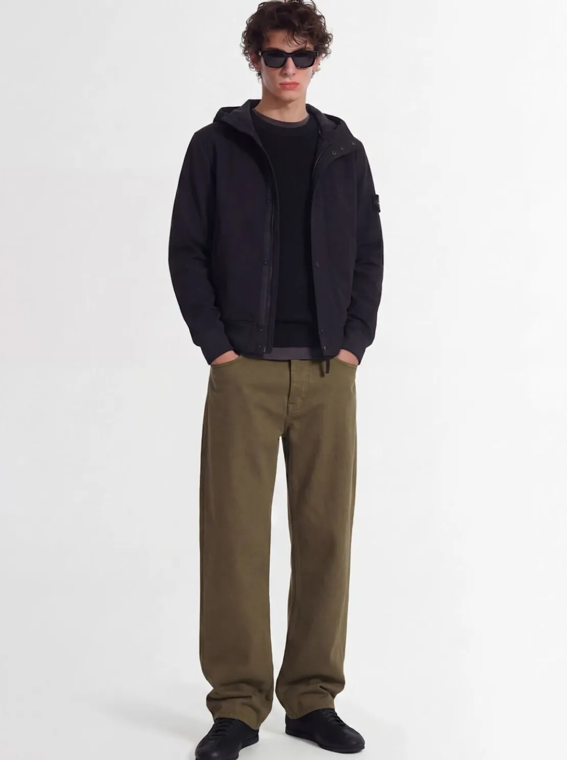 Logo tech blend hooded jacket