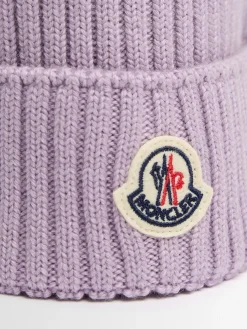 Logo virgin wool beanie