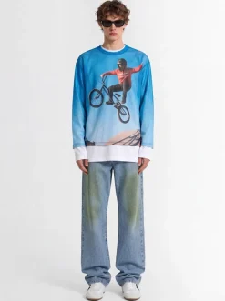 Long sleeve mesh t-shirt