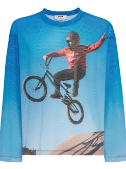 Long sleeve mesh t-shirt