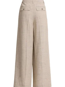 Lotus linen blend wide pants