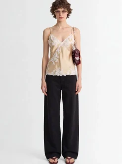 Madeleine satin & laces top