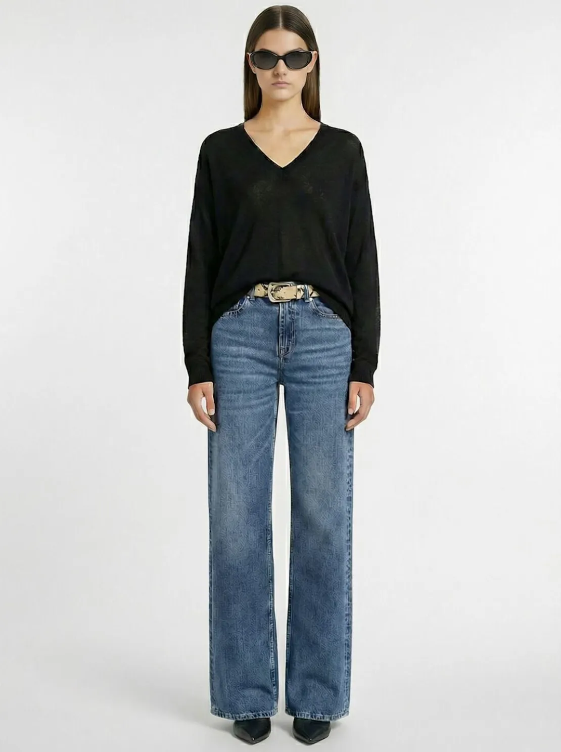 Maglia Aura in cashmere con scollo a V