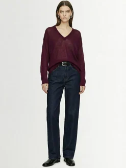 Maglia Aura in cashmere con scollo a V