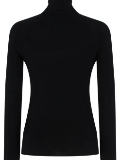 Maglia collo alto Audrey in lana a costine