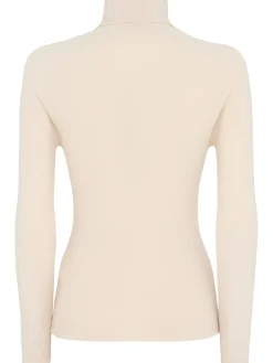 Maglia collo alto Audrey in lana a costine