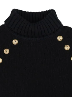Maglia collo alto in misto lana