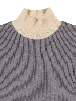 Maglia collo alto in misto viscosa