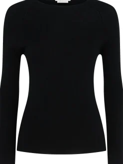 Maglia girocollo Ada in lana a costine