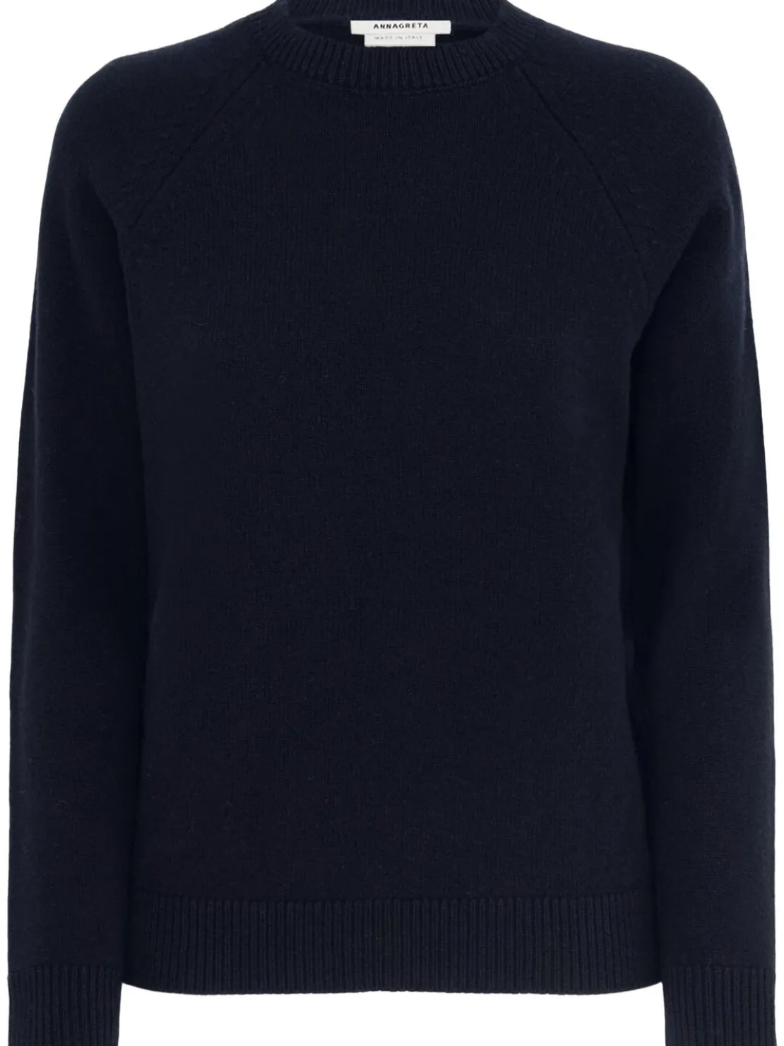 Maglia girocollo Ida in lana con maniche raglan