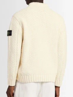 Maglia girocollo in ciniglia di cotone