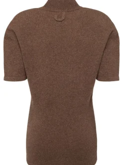 Maglia La Maille Castagna in misto lana