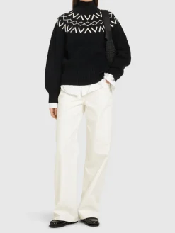 Marcie Fairisle yoke knit sweater