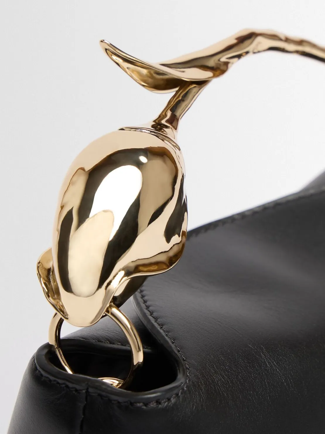 Mini Bloom leather top handle bag