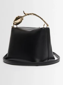 Mini Bloom leather top handle bag