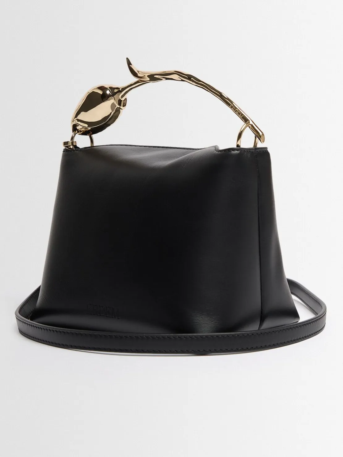 Mini Bloom leather top handle bag