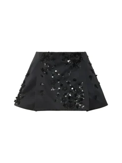 Minigonna Duchesse con decorazioni