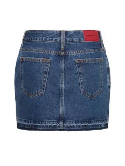 Minigonna in denim / cristalli