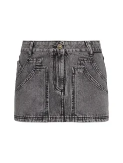 Minigonna in denim multi-tasche