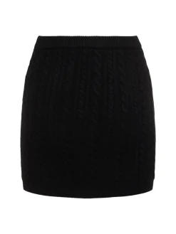 Minigonna in maglia di lana