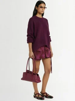 Minigonna in misto cotone con tasche cargo