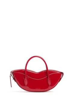 Mini Lips vinyl top handle bag