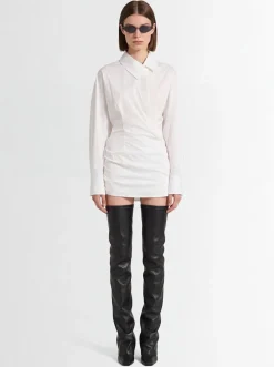 Mini shirt dress