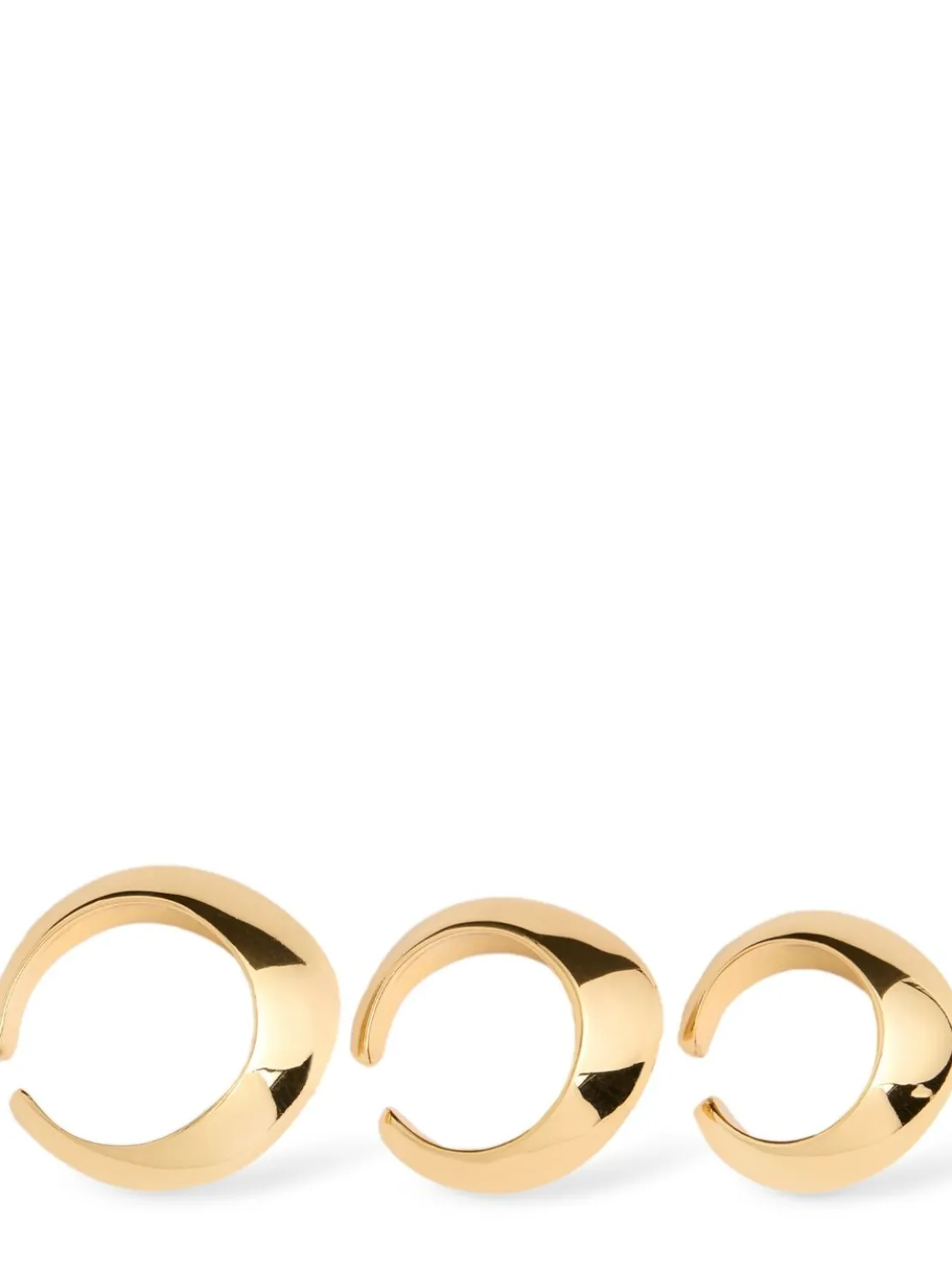 Mirame set of 3 mono ear cuffs