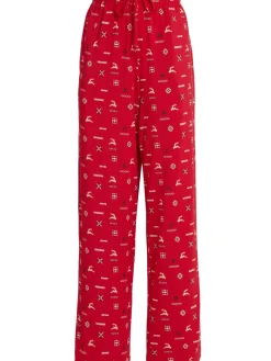 Modal henley top & pants sleep set