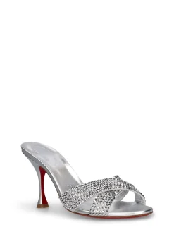 Mules Mariza in pelle lamé 85mm