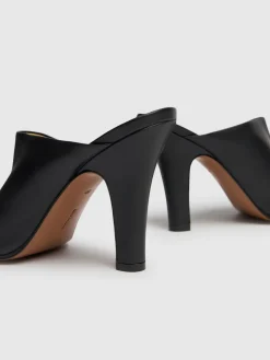 Mules Signum in pelle 90mm