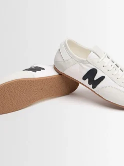 New Retro Trainer leather blend sneakers