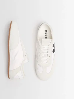 New Retro Trainer leather blend sneakers