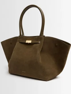 New York suede tote bag