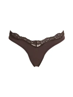 Nylon blend dipped thong