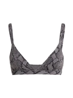 Nylon blend triangle bralette
